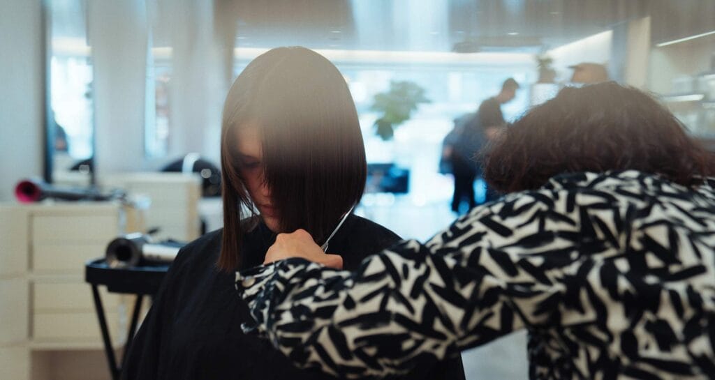 Haircut NYC back view Color And Andy hair salon Bowery