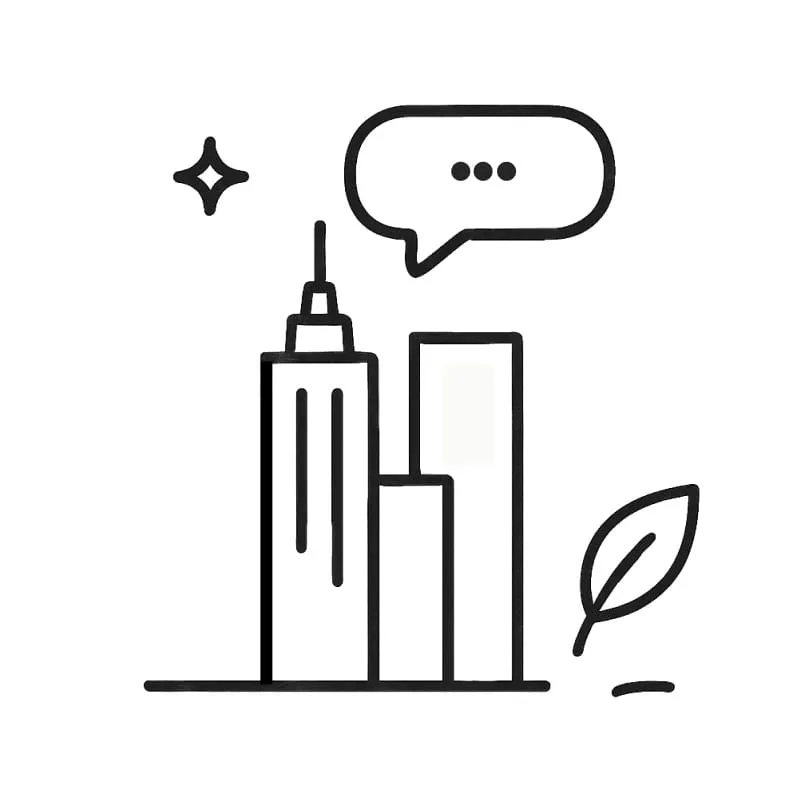 Hair salon NYC skyline icon Color And Andy Bowery