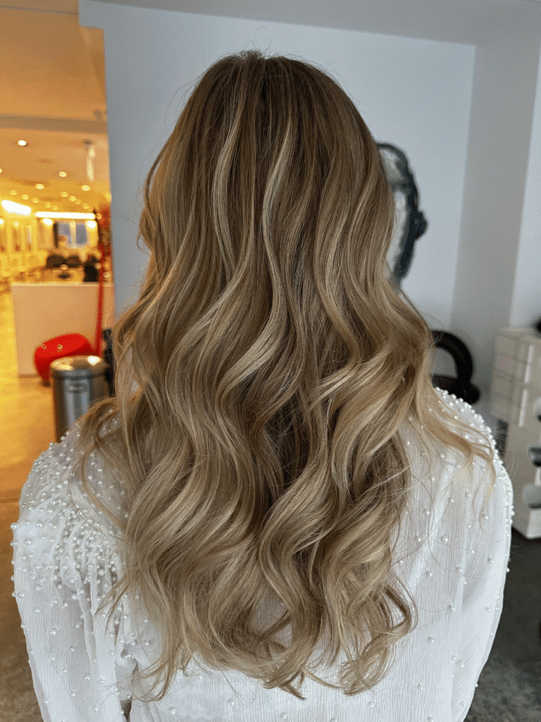 Dimensional blonde balayage Lower East Side NYC Color And Andy