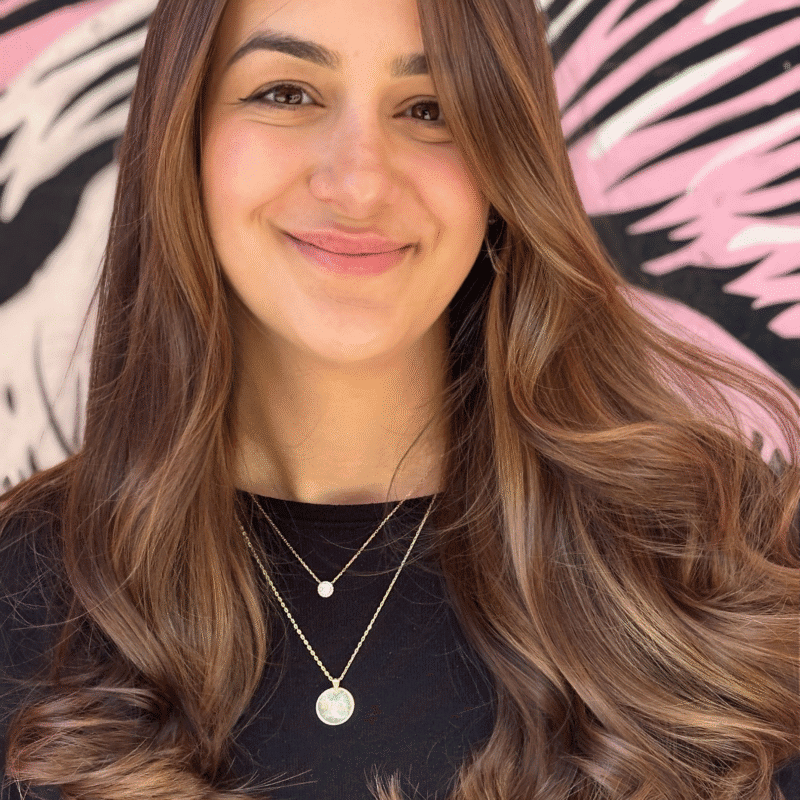Hair salon Lower East Side NYC client result Color And Andy - hair gloss treatment NYC